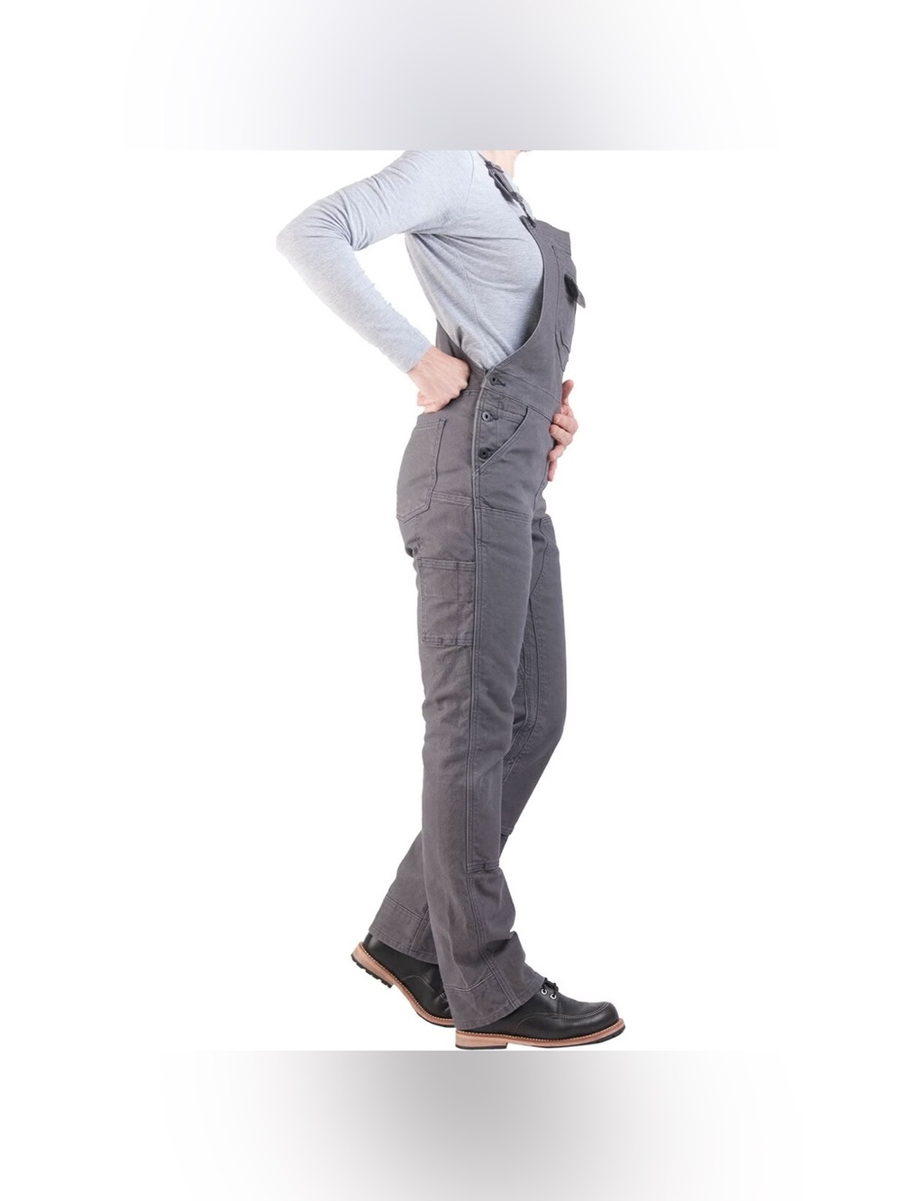 Dovetail Freshley Overalls Gray sz 2 - Picture 3 of 15